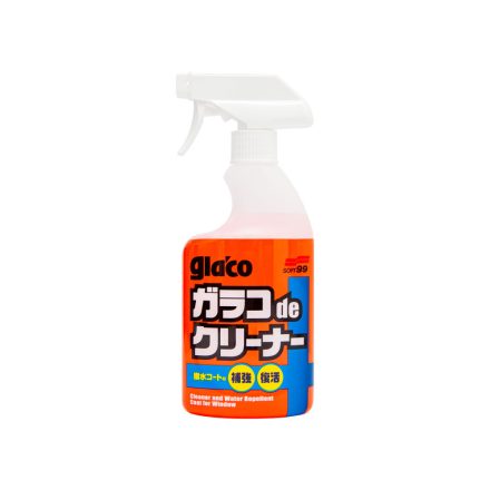 Soft99 Glaco De Cleaner - Hidrofób üvegtiszító bevonathoz 400ml